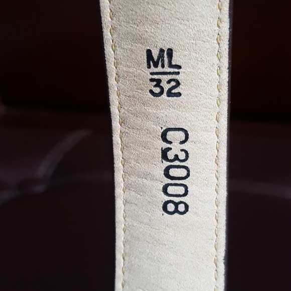 EUC Vintage Brighton Leather Belt with Gol… - Picture 7 of 8